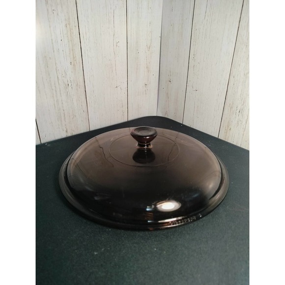 Pyrex #624-C brown glass replacement cover for the #024 2qt round casserole dish - Picture 6 of 6